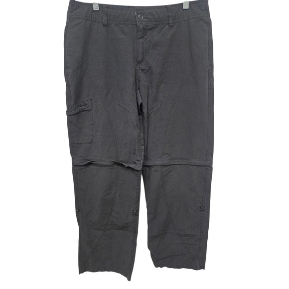 Danskin Now Other - Danskin Now Womens L 12/14 Black Convertible Zip Off Cargo Hiking Pants Stretch‎